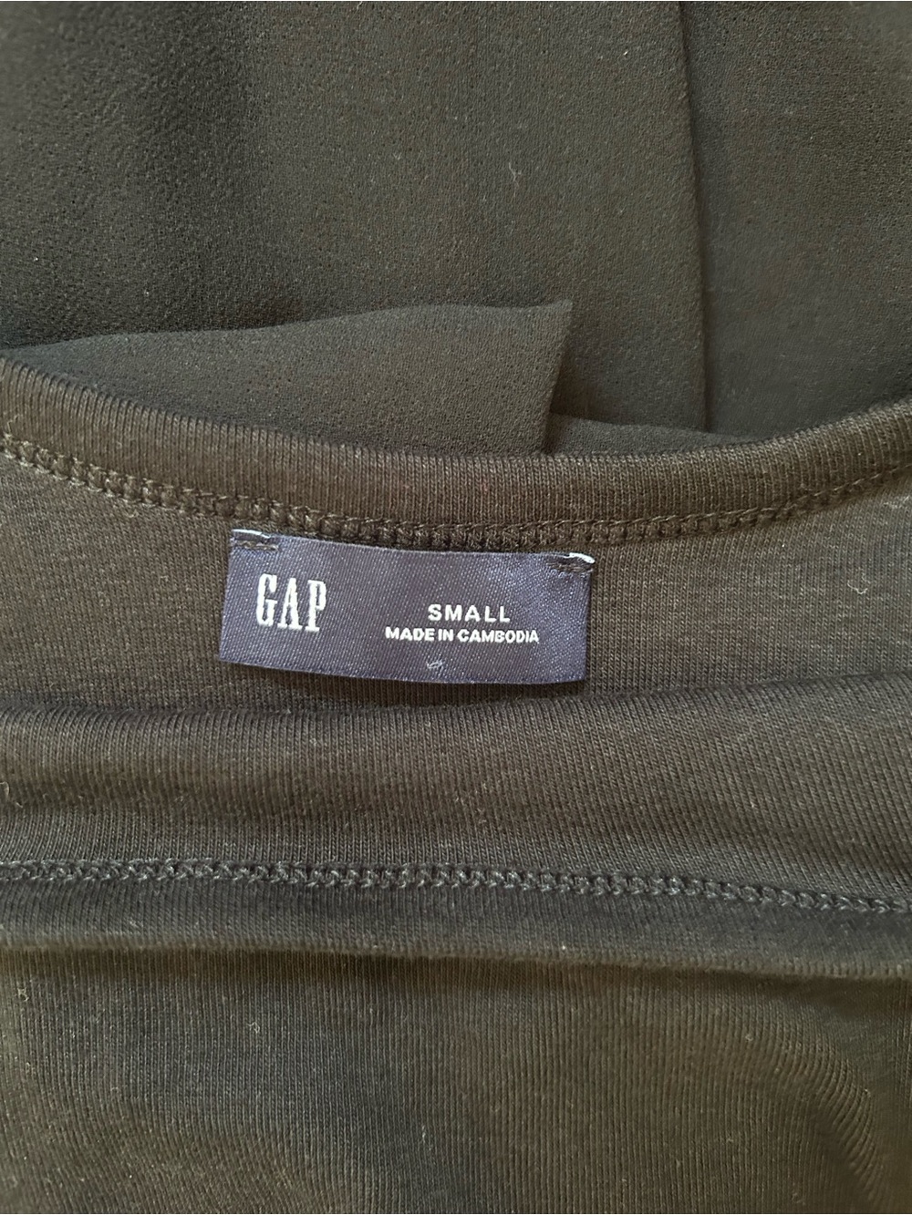 GAP Black Long Sleeve Scoop Neck Maxi Dress - Picture 5 of 5